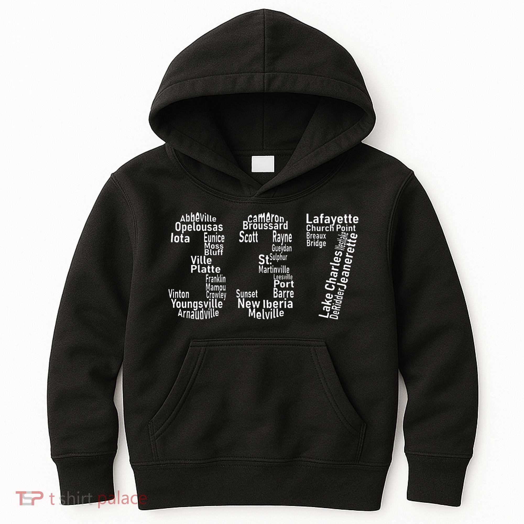 337 Lafayette Lake Charles Louisiana Acadiana Area Code Kids Hoodie