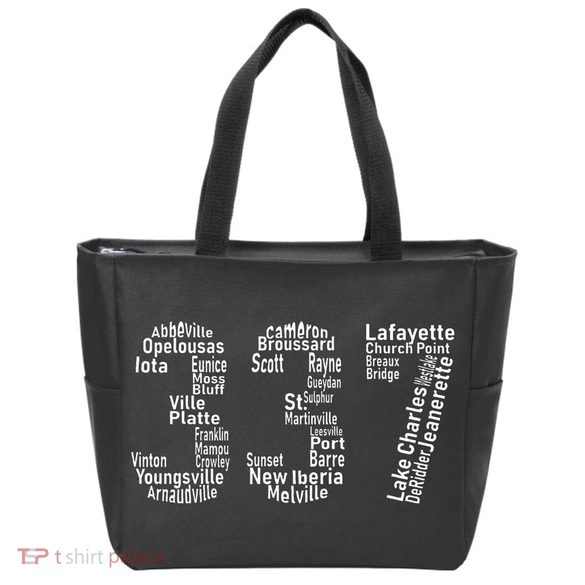337 Lafayette Lake Charles Louisiana Acadiana Area Code Tote Bag