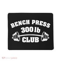 300 Lbs Pound Bench Press Club Gym Weightlifting Powerlift Mousepad thumb 0