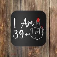 39+1 Middle Finger The Ultimate 40th Birthday Gift Coaster thumb 0
