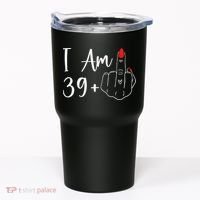 39+1 Middle Finger The Ultimate 40th Birthday Gift Tumbler thumb 0