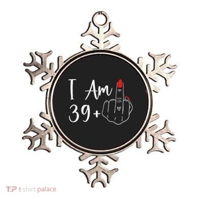 39+1 Middle Finger The Ultimate 40th Birthday Gift Ornament
