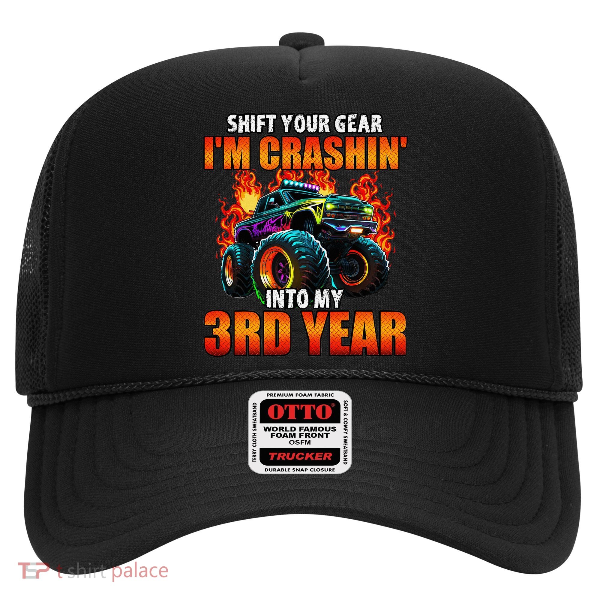 3rd Monster Truck Birthday Party Birthday Hat