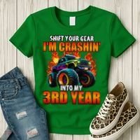 3rd Monster Truck Birthday Party Birthday Women's T-Shirt thumb 3