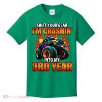 3rd Monster Truck Birthday Party Birthday Kids T-Shirt thumb 0