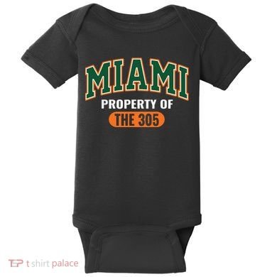 305 Miami Vibes Urban Style Miami Beach Baby Bodysuit