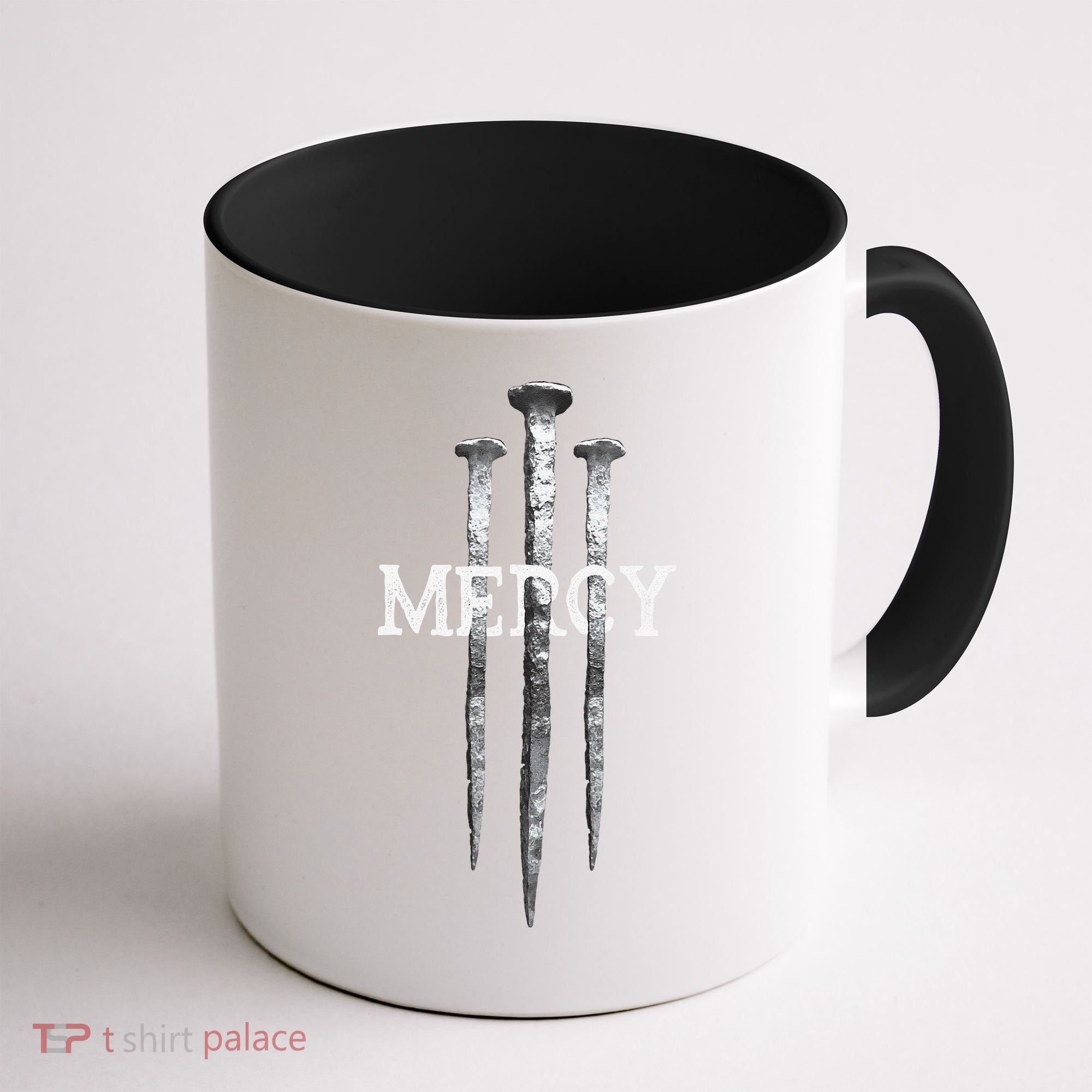 3 Nails Mercy Jesus S Christian Coffee Mug