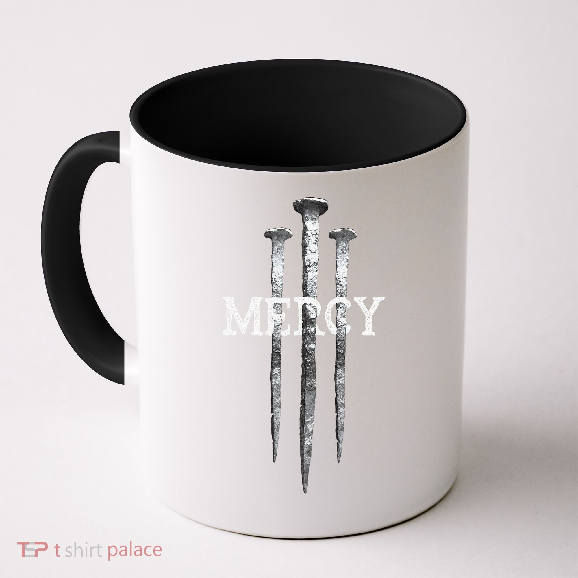 3 Nails Mercy Jesus S Christian Coffee Mug