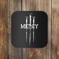 3 Nails Mercy Jesus S Christian Coaster thumb 0