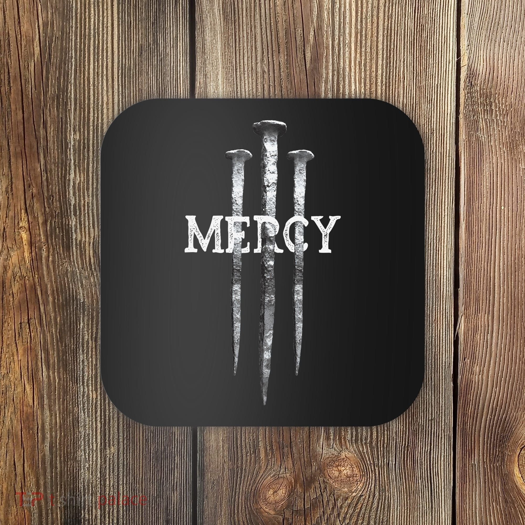 3 Nails Mercy Jesus S Christian Coaster