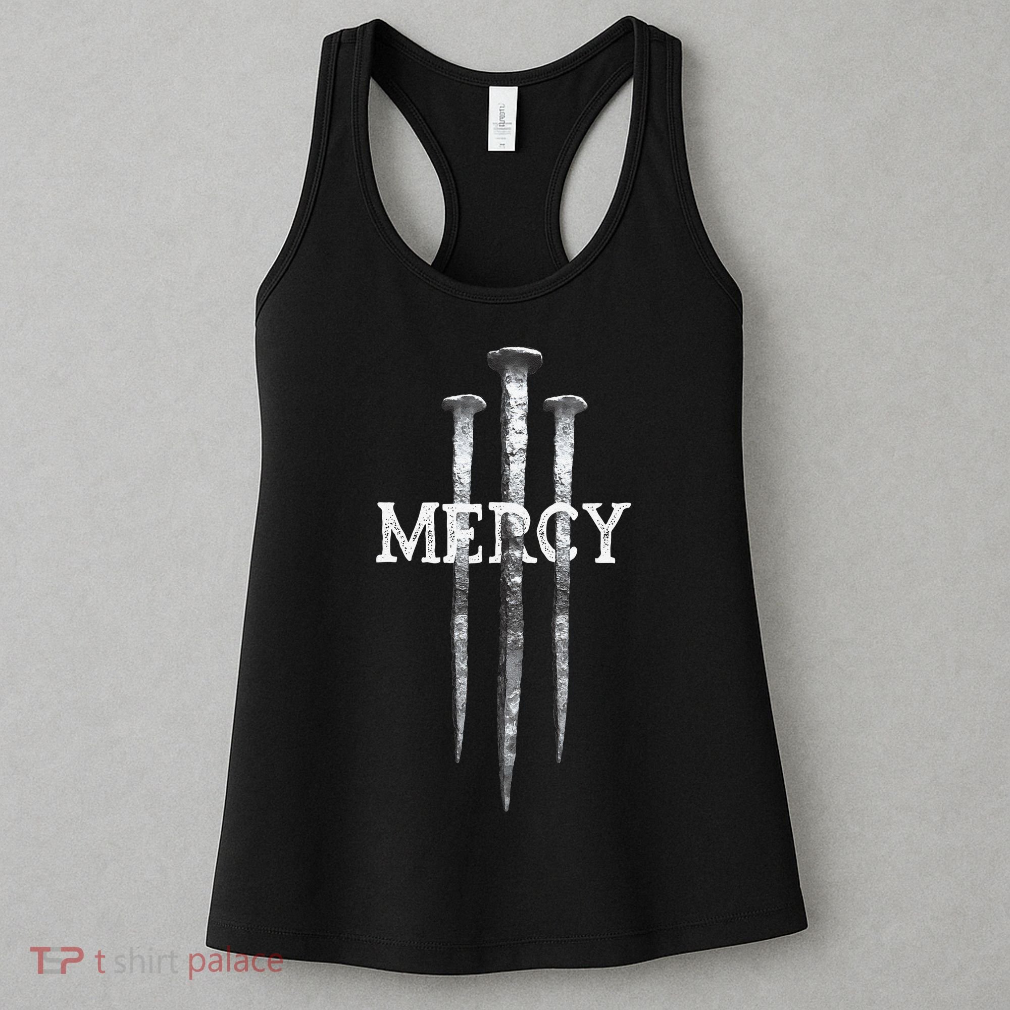 3 Nails Mercy Jesus S Christian Women's Tank Top