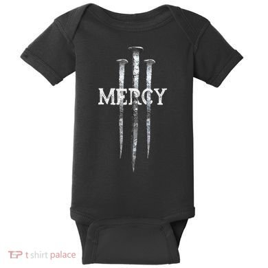 3 Nails Mercy Jesus S Christian Baby Bodysuit