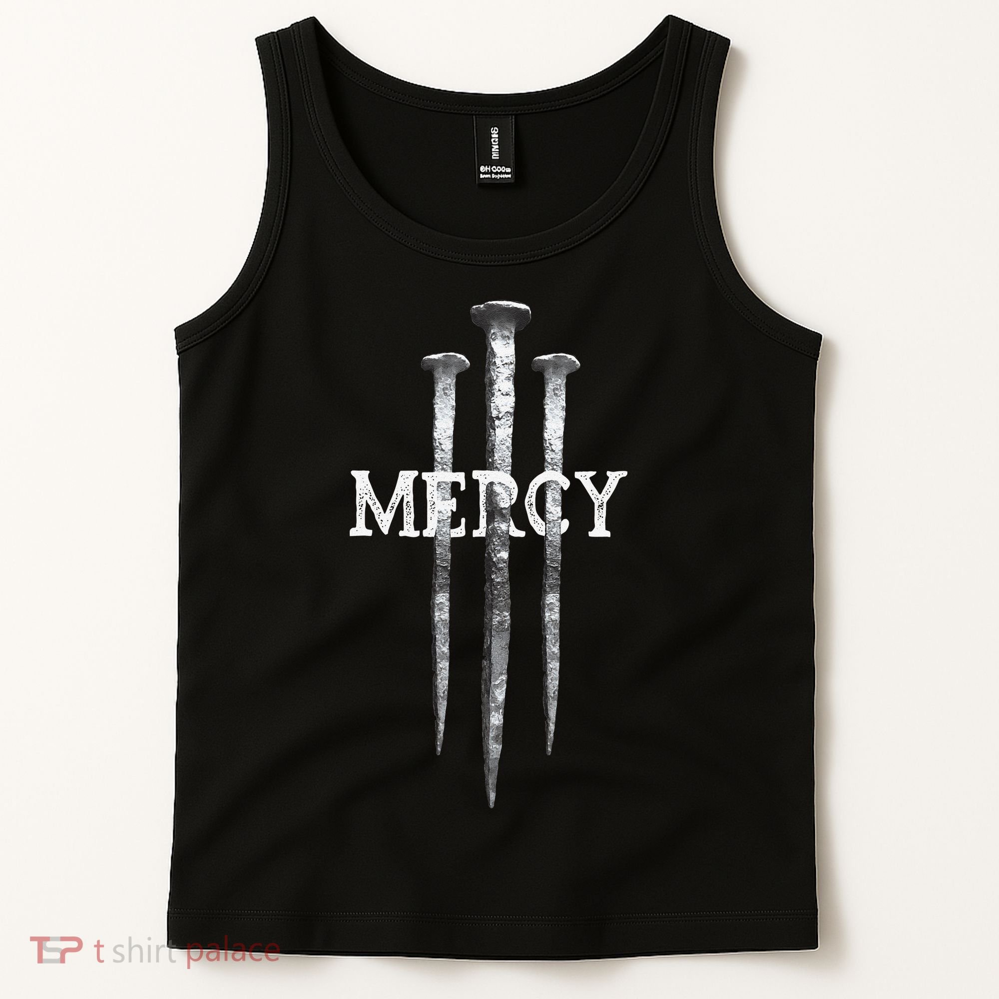 3 Nails Mercy Jesus S Christian Tank Top