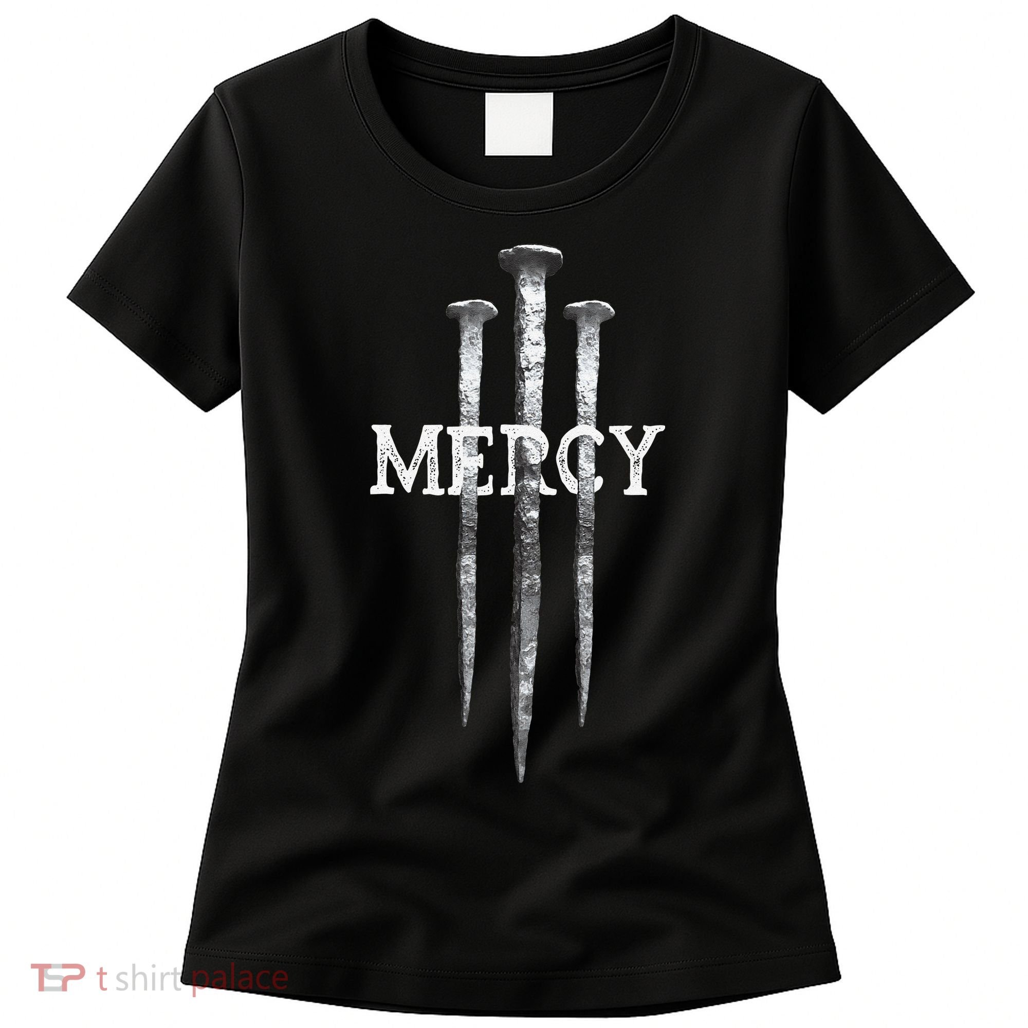 3 Nails Mercy Jesus S Christian Women's T-Shirt