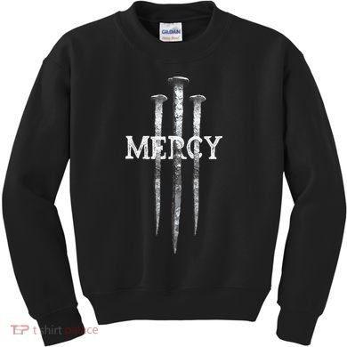 3 Nails Mercy Jesus S Christian Kids Sweatshirt