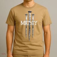 3 Nails Mercy Jesus S Christian T-Shirt thumb 3