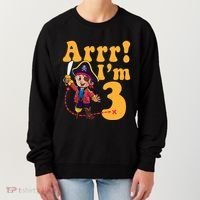 3rd Pirate Birthday Party Arrr IM 3 Three Years Old Women's Sweatshirt thumb 0
