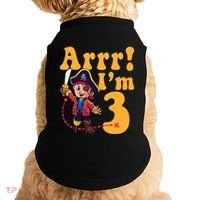 3rd Pirate Birthday Party Arrr IM 3 Three Years Old Doggie Tank thumb 0