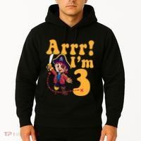 3rd Pirate Birthday Party Arrr IM 3 Three Years Old Hoodie thumb 2