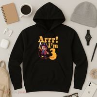 3rd Pirate Birthday Party Arrr IM 3 Three Years Old Hoodie thumb 3