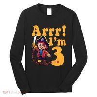 3rd Pirate Birthday Party Arrr IM 3 Three Years Old Long Sleeve Shirt thumb 0