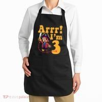 3rd Pirate Birthday Party Arrr IM 3 Three Years Old Apron thumb 2