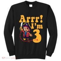 3rd Pirate Birthday Party Arrr IM 3 Three Years Old Sweatshirt thumb 0