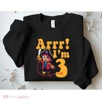 3rd Pirate Birthday Party Arrr IM 3 Three Years Old Sweatshirt thumb 2