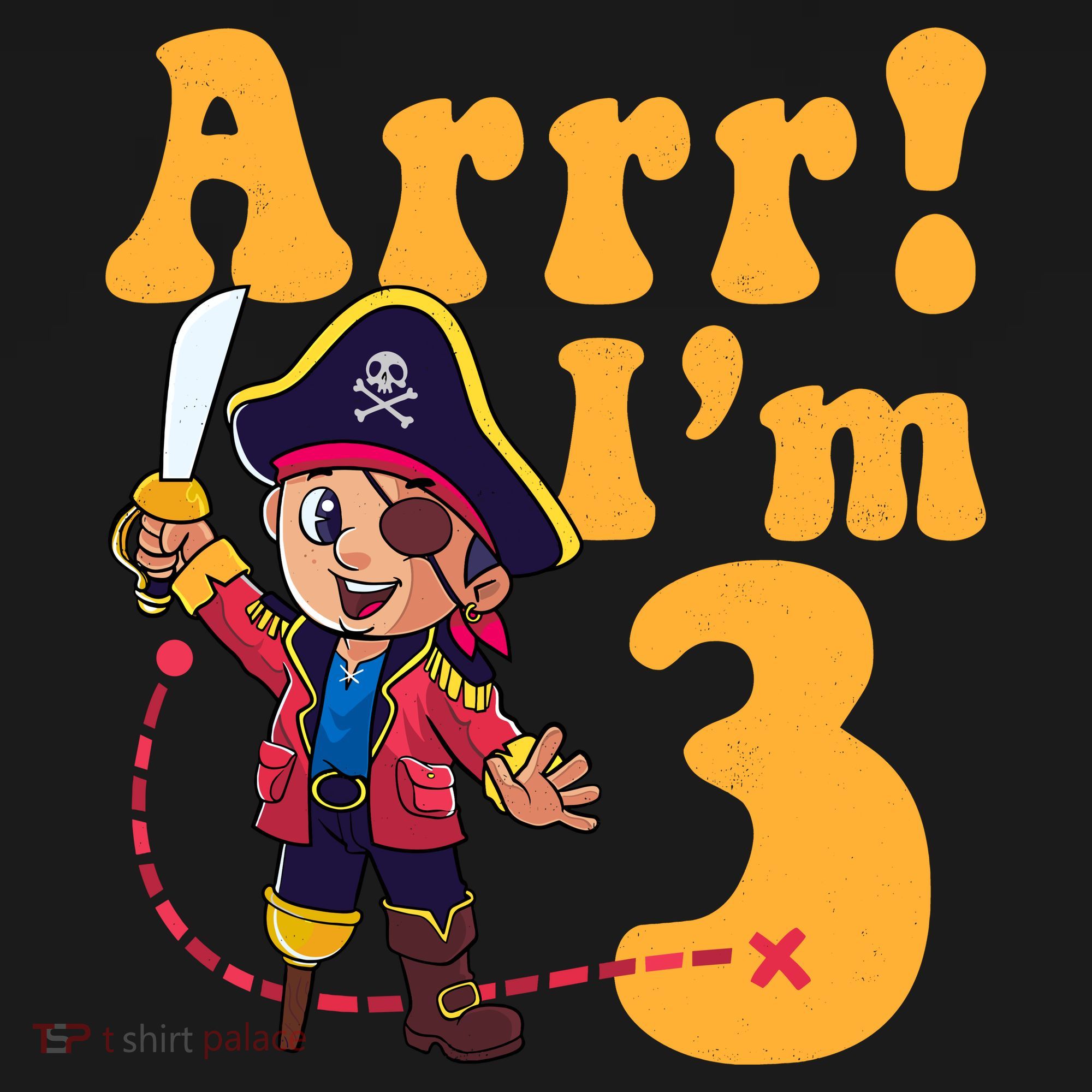 3rd Pirate Birthday Party Arrr IM 3 Three Years Old Sweatshirt