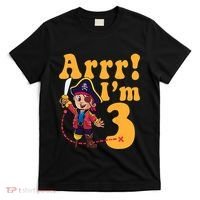 3rd Pirate Birthday Party Arrr IM 3 Three Years Old T-Shirt thumb 0