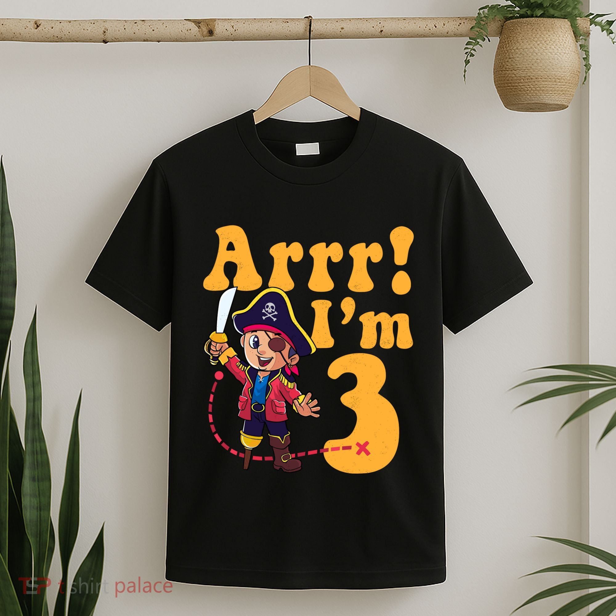 3rd Pirate Birthday Party Arrr IM 3 Three Years Old T-Shirt