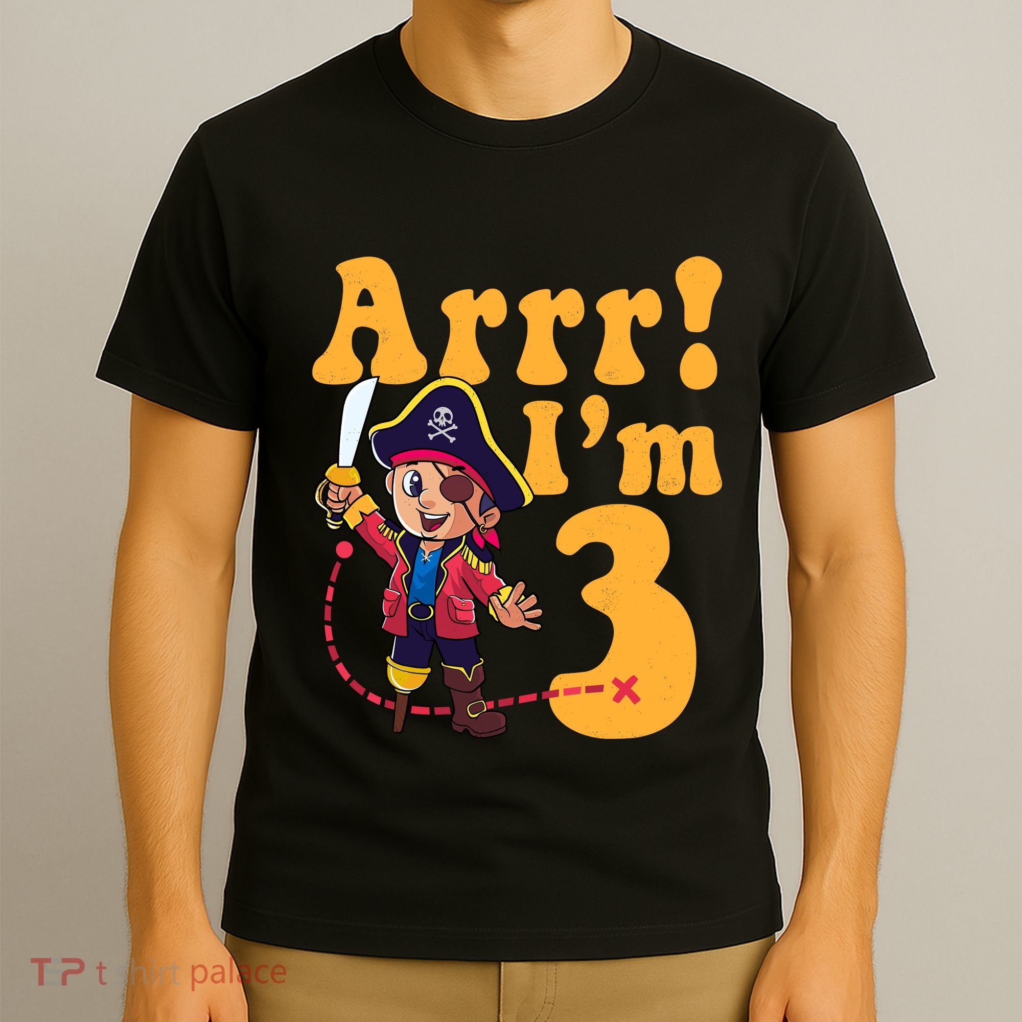 3rd Pirate Birthday Party Arrr IM 3 Three Years Old T-Shirt