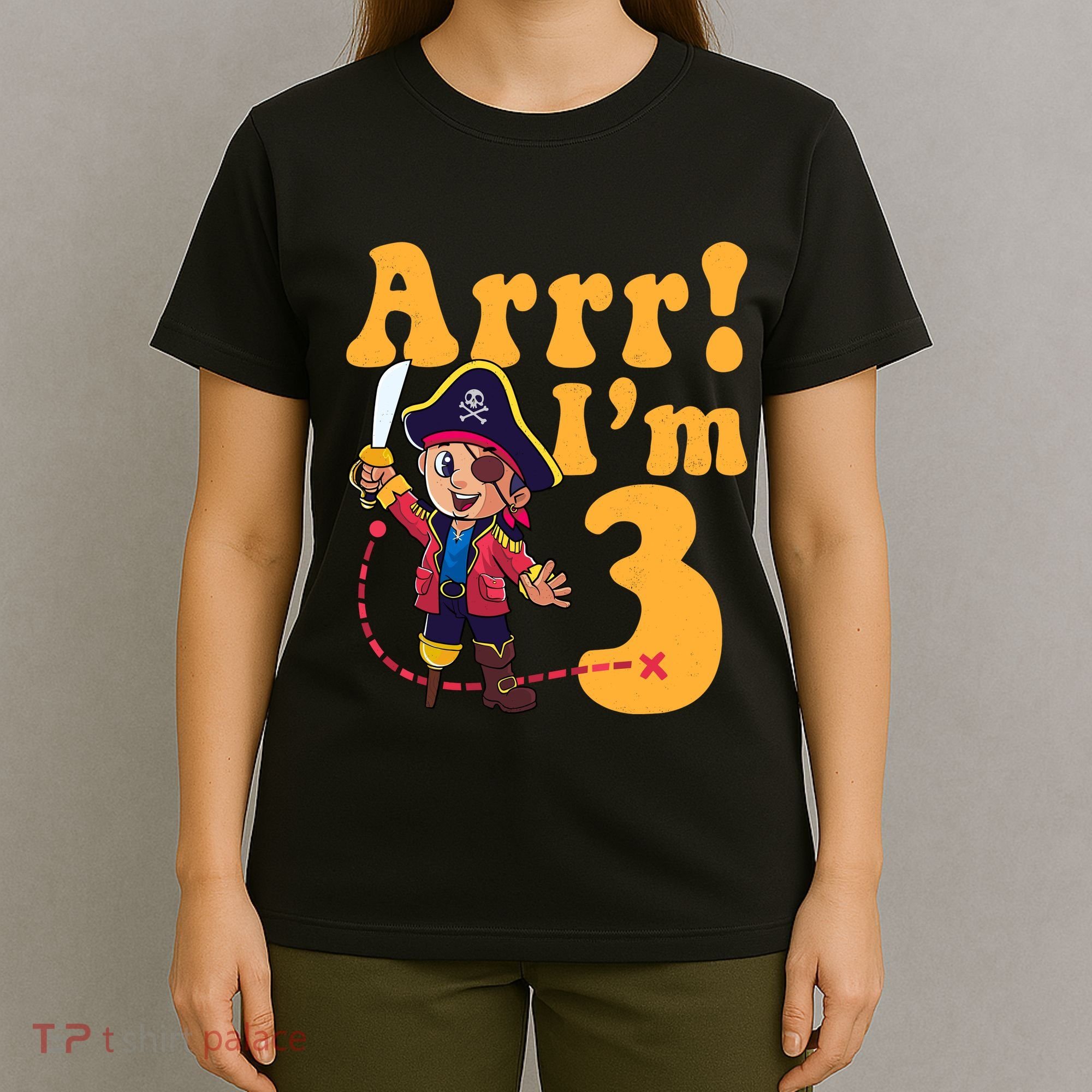 3rd Pirate Birthday Party Arrr IM 3 Three Years Old T-Shirt