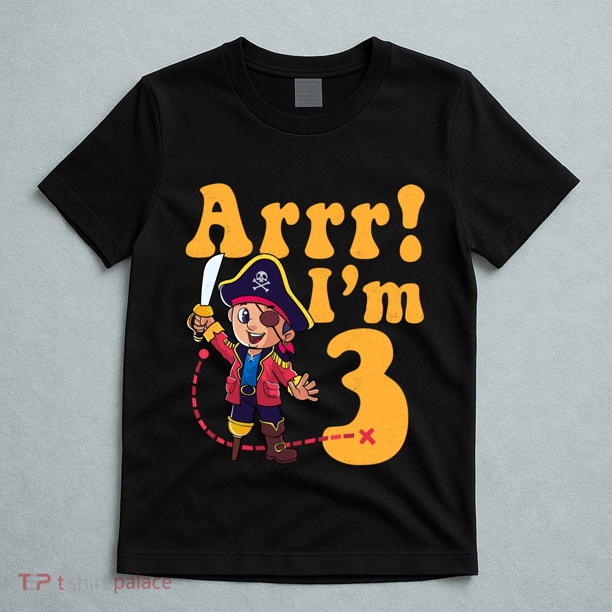 3rd Pirate Birthday Party Arrr IM 3 Three Years Old T-Shirt