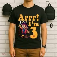 3rd Pirate Birthday Party Arrr IM 3 Three Years Old T-Shirt thumb 6