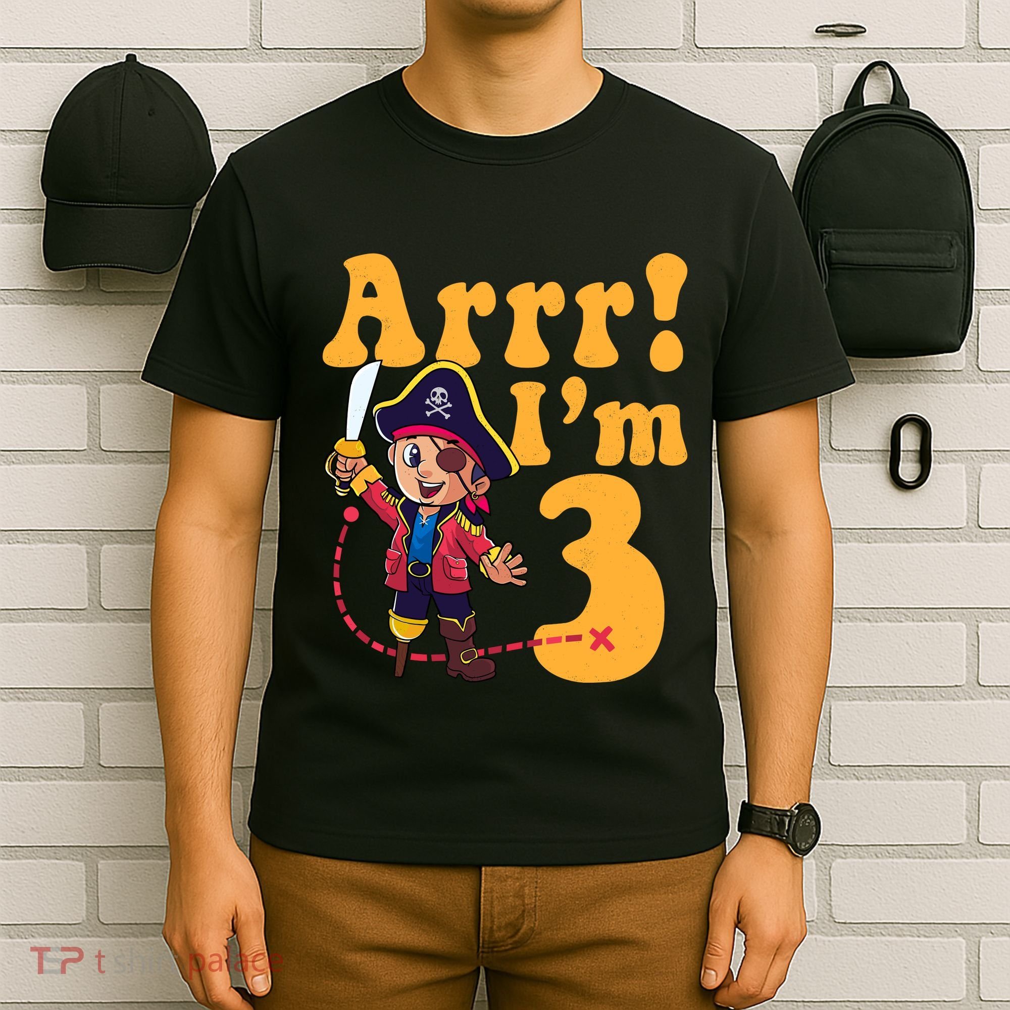 3rd Pirate Birthday Party Arrr IM 3 Three Years Old T-Shirt