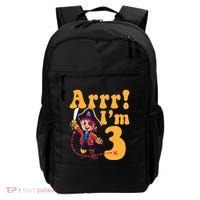 3rd Pirate Birthday Party Arrr IM 3 Three Years Old Backpack thumb 0