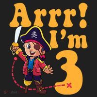 3rd Pirate Birthday Party Arrr IM 3 Three Years Old Beanie thumb 2