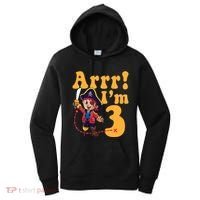 3rd Pirate Birthday Party Arrr IM 3 Three Years Old Women's Hoodie thumb 0