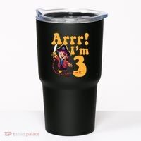 3rd Pirate Birthday Party Arrr IM 3 Three Years Old Tumbler thumb 0