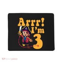 3rd Pirate Birthday Party Arrr IM 3 Three Years Old Mousepad thumb 0