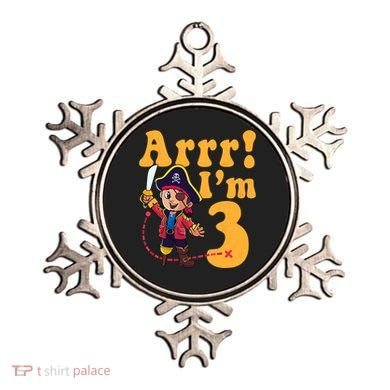 3rd Pirate Birthday Party Arrr IM 3 Three Years Old Ornament