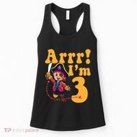 3rd Pirate Birthday Party Arrr IM 3 Three Years Old Women's Tank Top thumb 0