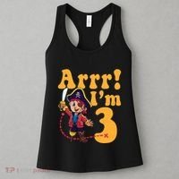3rd Pirate Birthday Party Arrr IM 3 Three Years Old Women's Tank Top thumb 3