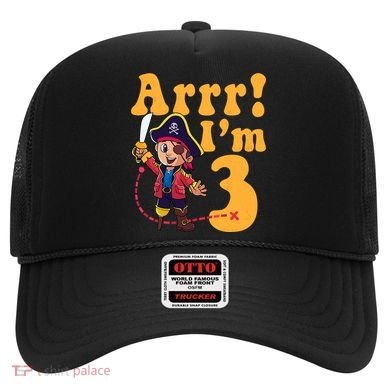3rd Pirate Birthday Party Arrr IM 3 Three Years Old Hat