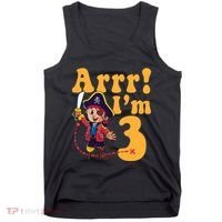 3rd Pirate Birthday Party Arrr IM 3 Three Years Old Tank Top thumb 0