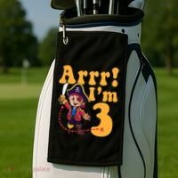 3rd Pirate Birthday Party Arrr IM 3 Three Years Old Golf Towel thumb 2