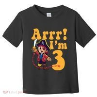3rd Pirate Birthday Party Arrr IM 3 Three Years Old Toddler T-Shirt thumb 0