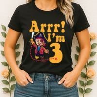 3rd Pirate Birthday Party Arrr IM 3 Three Years Old Women's T-Shirt thumb 2