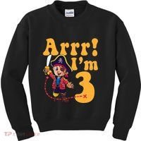 3rd Pirate Birthday Party Arrr IM 3 Three Years Old Kids Sweatshirt thumb 0